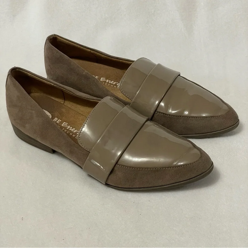 Dr. Scholl's Pointed Toe‎ Flats Loafer Cushioned Comfort Slip On Taupe Size 7M